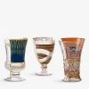 SELETTI Hybrid Pannotia Printed Cocktail Glasses Set Of Three