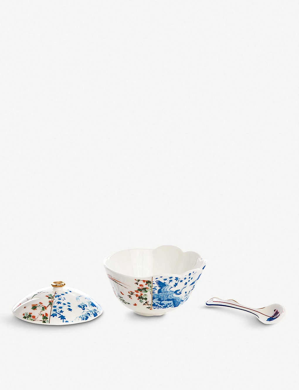 SELETTI Hybrid Maurilia Printed Porcelain Sugar Bowl 12cm 5 SELETTI Hybrid Maurilia Printed Porcelain Sugar Bowl 12cm - Imagen 3