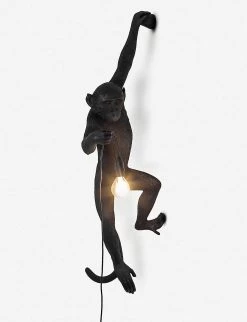 SELETTI Hanging Monkey Resin Outdoor Lamp 75cm