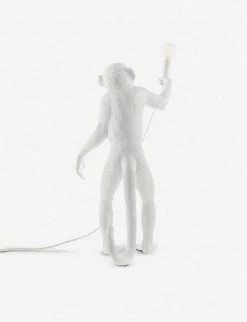 SELETTI Monkey Standing Resin Lamp 46cm