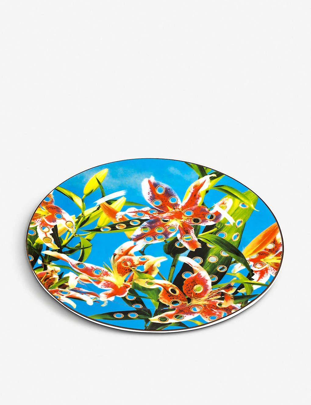 SELETTI Toiletpaper Flowers With Holes Porcelain Plate 27cm 5 SELETTI Toiletpaper Flowers With Holes Porcelain Plate 27cm - Imagen 3