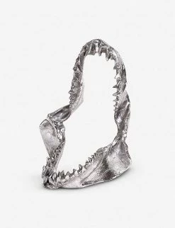SELETTI Wunderkammer Aluminium Shark Jaw Ornament 31cm