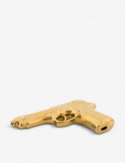 SELETTI Gun Porcelain Ornament 22cm