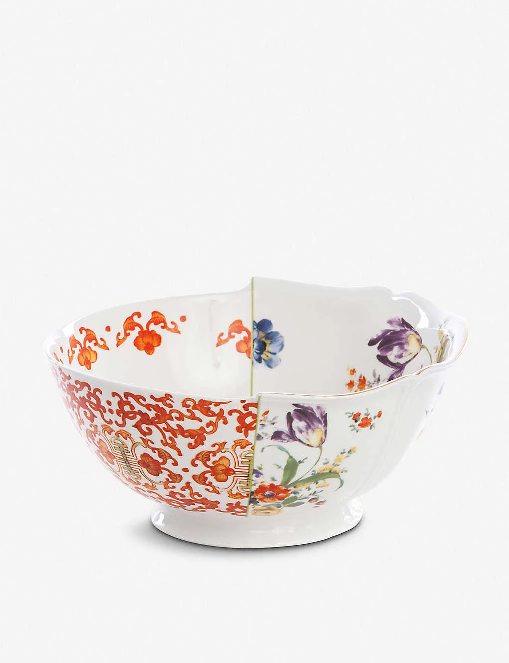 SELETTI Hybrid Ersilia Bone China Porcelain Salad Bowl 27cm 3 SELETTI Hybrid Ersilia Bone China Porcelain Salad Bowl 27cm
