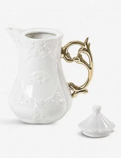 SELETTI I-Wares Gold Porcelain Teapot 23cm