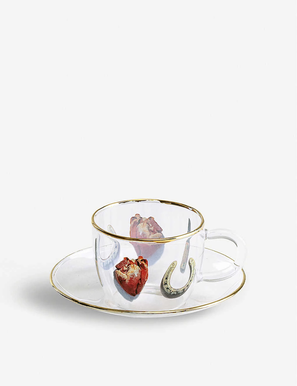 Seletti Wears TOILETPAPER I Love You Printed Glass Coffee Set 3 Seletti Wears TOILETPAPER I Love You Printed Glass Coffee Set