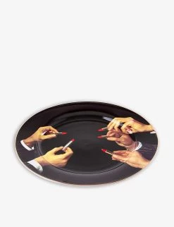 Seletti Wears TOILETPAPER Graphic Porcelain Plate 27cm