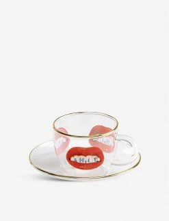 Seletti Wears TOILETPAPER Sh*t Printed Glass Coffee Set