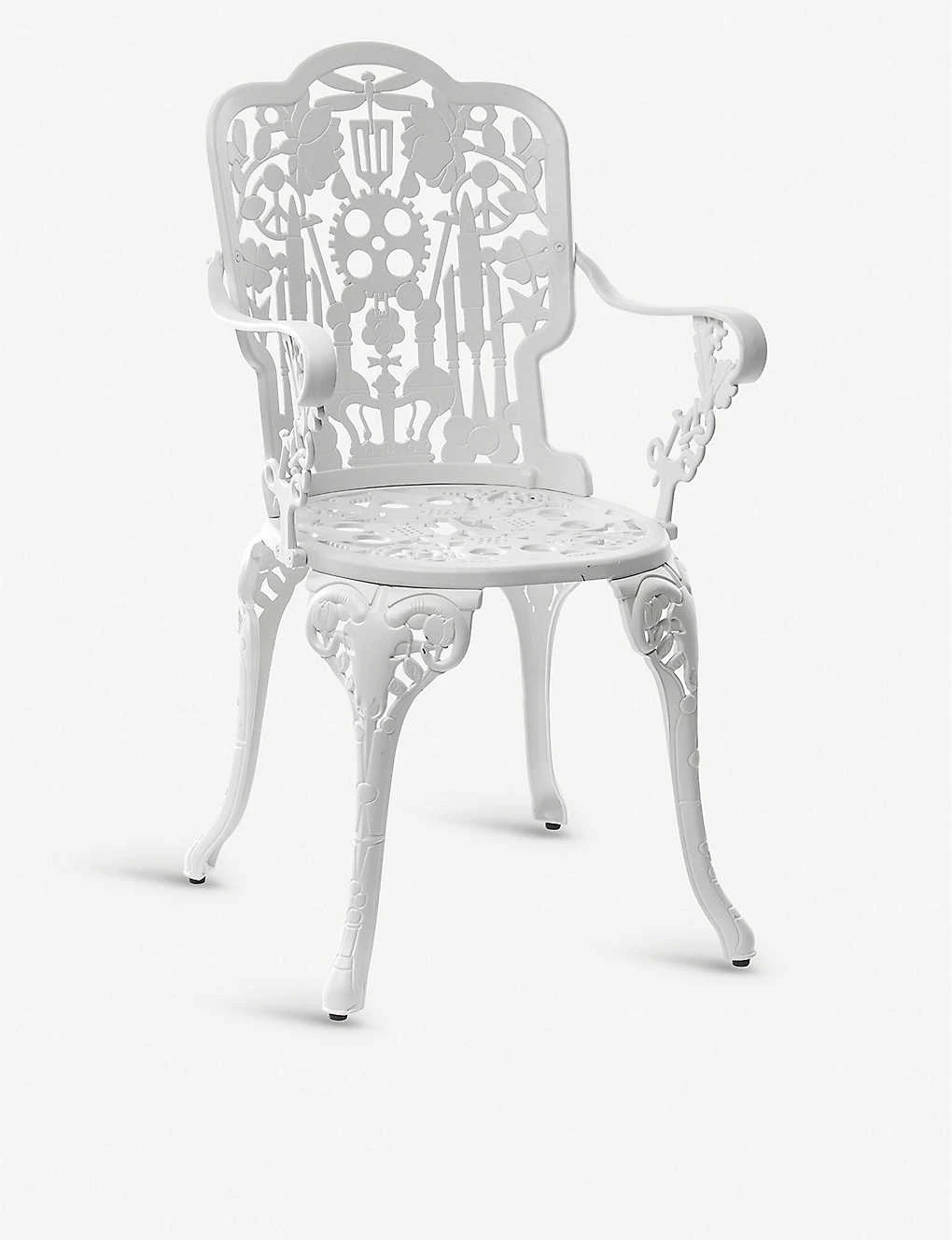 SELETTI Industry Cast Aluminium Chair 94cm White 4 SELETTI Industry Cast Aluminium Chair 94cm White - Imagen 2