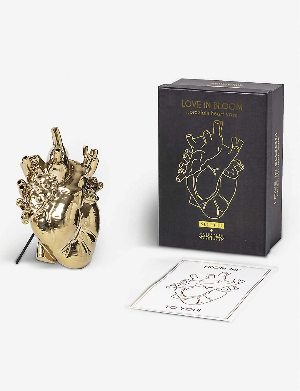 SELETTI Love In Bloom Heart-shape Vase 25cm 4 SELETTI Love In Bloom Heart-shape Vase 25cm - Imagen 2