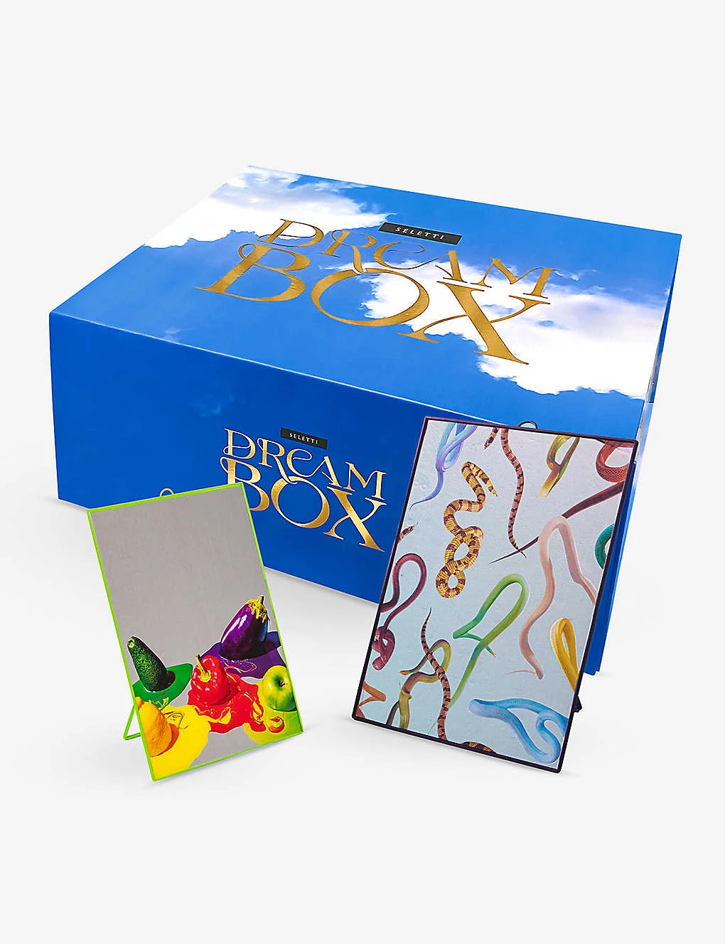 SELETTI Dream Box Vegetables And Snakes Mirror Set 3 SELETTI Dream Box Vegetables And Snakes Mirror Set