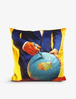 Seletti Wears TOILETPAPER Globe Cushion Cover 50cm X 50cm