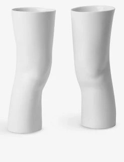 SELETTI Elle Leg-shaped Porcelain Vases Set Of Two