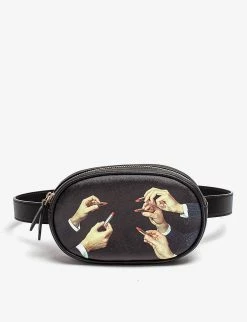 Seletti Wears TOILETPAPER Lipstick Faux-leather Belt Bag For Womens