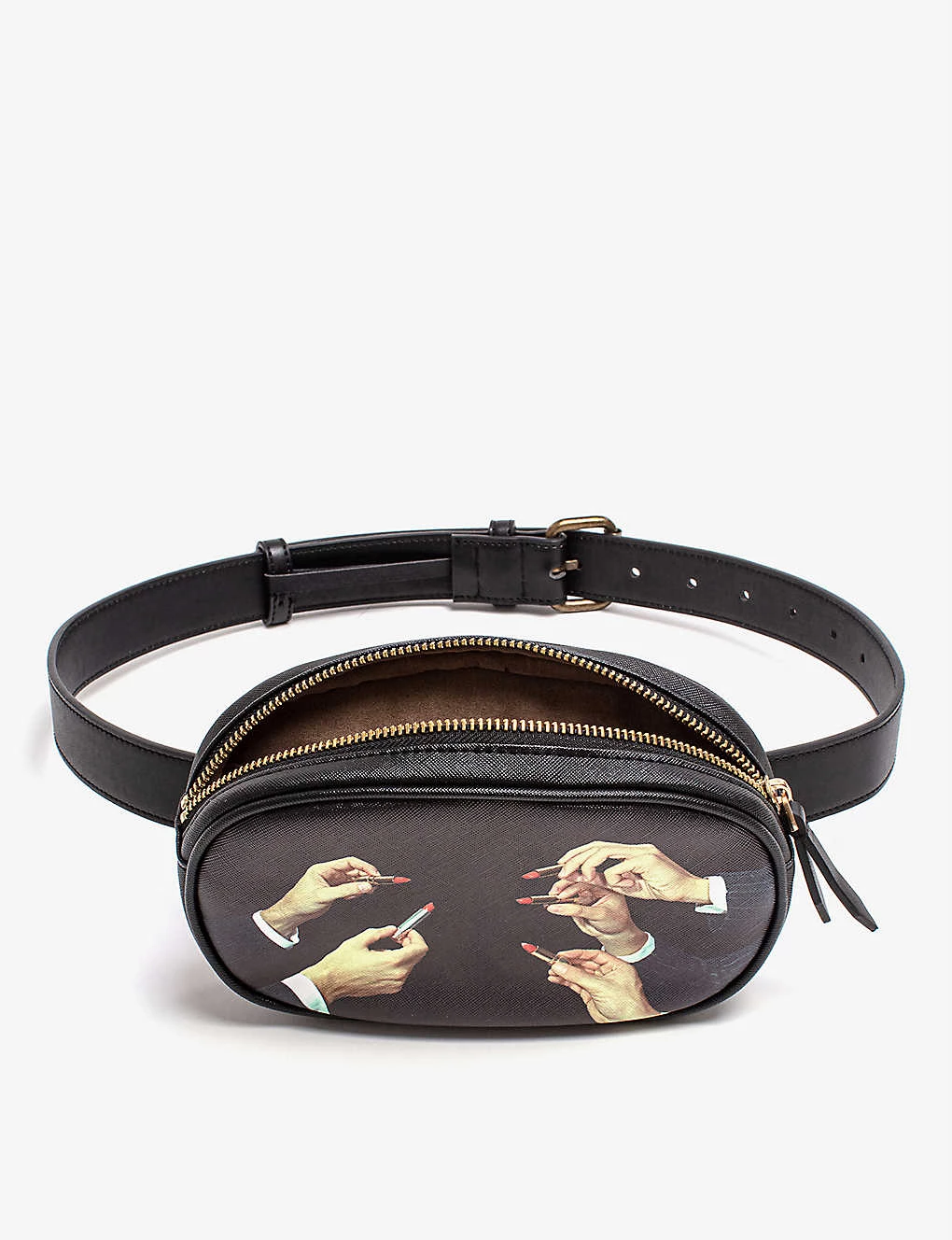 Seletti Wears TOILETPAPER Lipstick Faux-leather Belt Bag For Womens 6 Seletti Wears TOILETPAPER Lipstick Faux-leather Belt Bag For Womens - Imagen 4