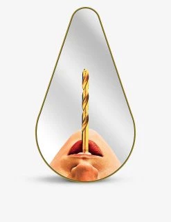 Seletti X TOILETPAPER Drill Glass Mirror 80.5 X 45cm