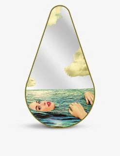 Seletti X TOILETPAPER Sea Girl Glass Mirror 80.5 X 45cm