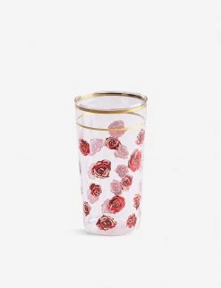 SELETTI Toiletpaper Printed Glass Tumbler 13cm