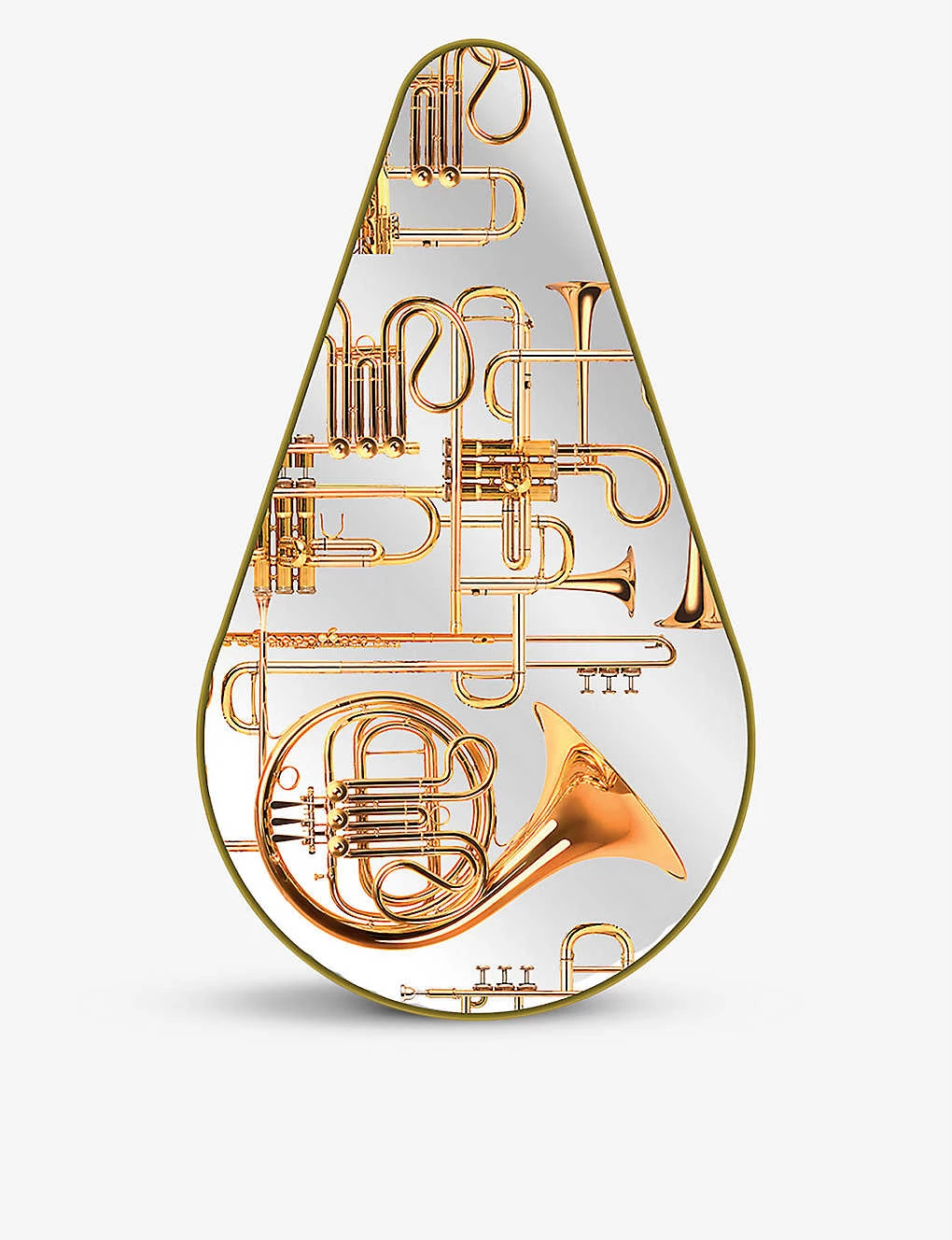 Seletti X TOILETPAPER Trumpets Glass Mirror 80.5 X 45cm 3 Seletti X TOILETPAPER Trumpets Glass Mirror 80.5 X 45cm