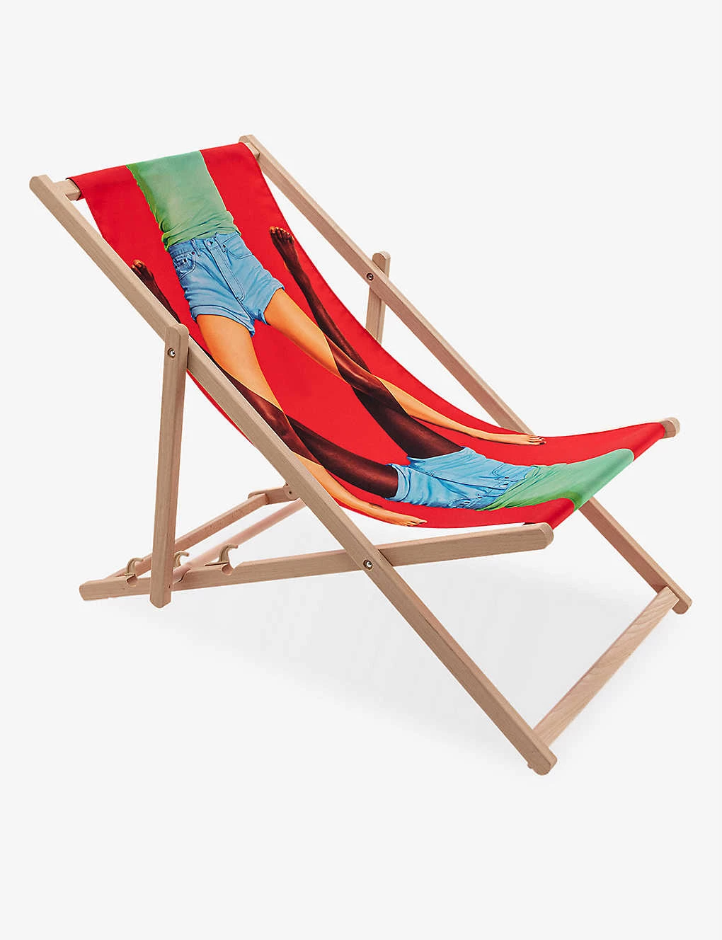 Seletti Wears Toiletpaper Scissor Foldable Deckchair 87cm X 58cm 3 Seletti Wears Toiletpaper Scissor Foldable Deckchair 87cm X 58cm
