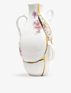 SELETTI Kintsugi 24ct Yellow-gold Plated Porcelain Vase 32cm -SELETTI Cheap Deals unnamed file 280