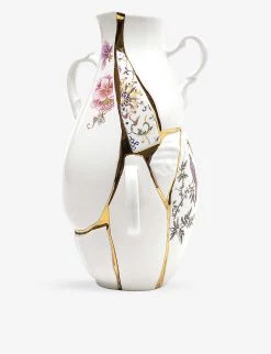 SELETTI Kintsugi 24ct Yellow-gold Plated Porcelain Vase 32cm -SELETTI Cheap Deals unnamed file 281
