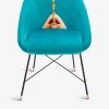 Seletti Wears TOILETPAPER Drill-print Velvet Chair 50cm X 60cm