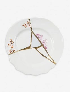 SELETTI Kintsugi N1 Porcelain And 24ct Gold Fruit Plate 21cm -SELETTI Cheap Deals unnamed file 304