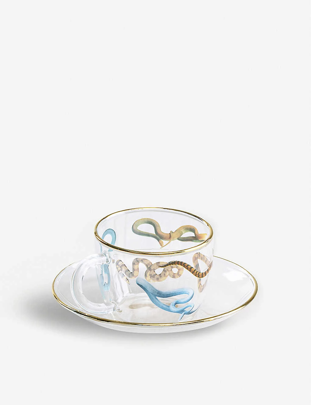 Seletti Wears TOILETPAPER Snakes Printed Glass Coffee Set 4 Seletti Wears TOILETPAPER Snakes Printed Glass Coffee Set - Imagen 2