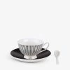 SELETTI Lady Tarin Bellona Striped Porcelain Teacup Set