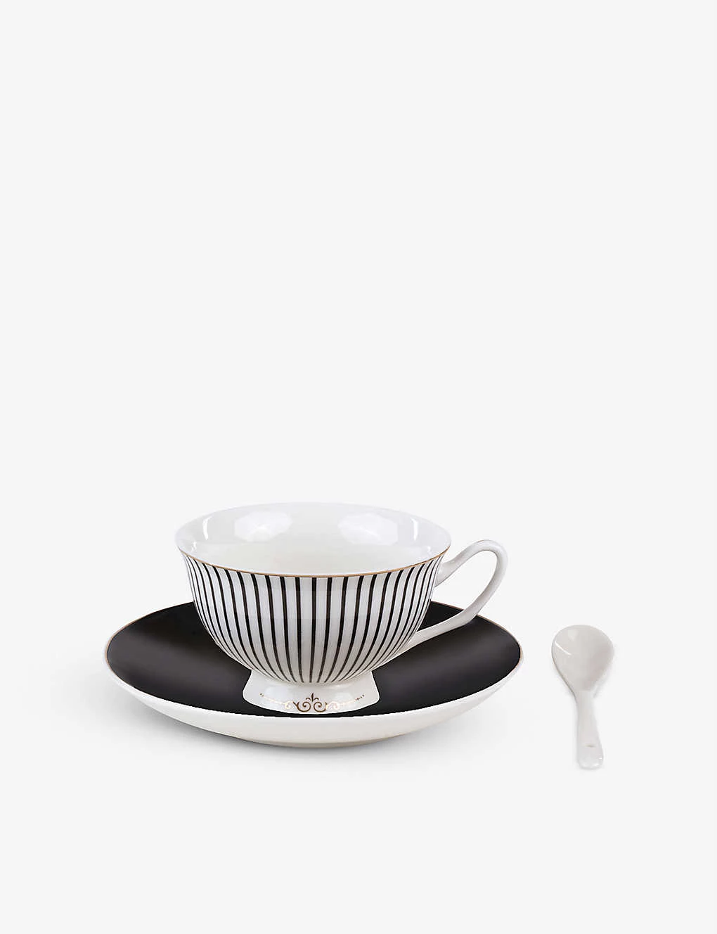 SELETTI Lady Tarin Bellona Striped Porcelain Teacup Set 3 SELETTI Lady Tarin Bellona Striped Porcelain Teacup Set