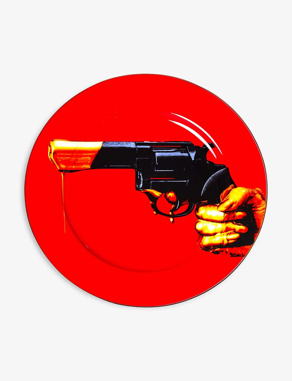 Seletti Wears TOILETPAPER Revolver Porcelain Plate 27cm 3 Seletti Wears TOILETPAPER Revolver Porcelain Plate 27cm
