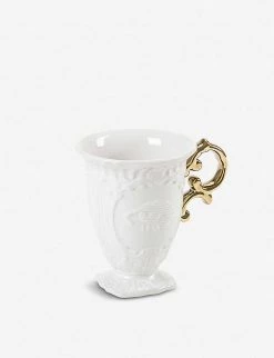 SELETTI I-Wares Gold Porcelain Mug