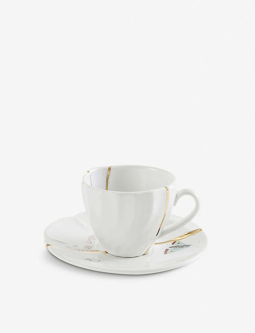 SELETTI Kintsugi N2 Porcelain Coffee Cup And Saucer 4 SELETTI Kintsugi N2 Porcelain Coffee Cup And Saucer - Imagen 2