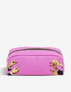 Seletti Wears Toiletpaper Lipstick-print Faux-leather Case