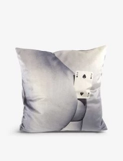 Seletti Wears TOILETPAPER Spades Cushion Cover 50cm X 50cm