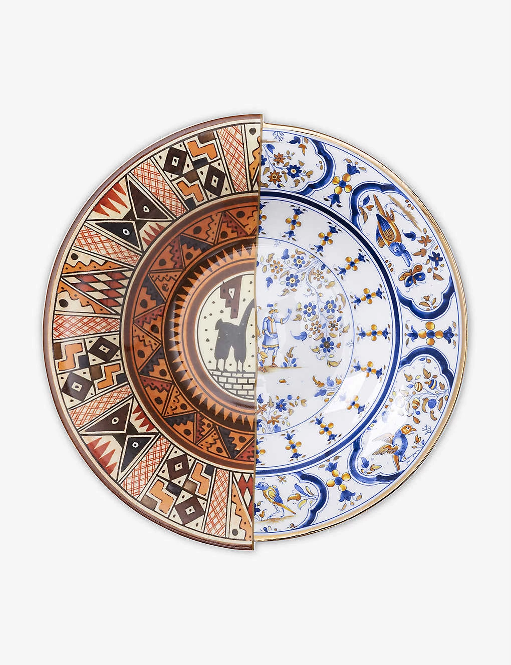 SELETTI Hybrid Tula Printed Porcelain Soup Bowl 25.4cm 4 SELETTI Hybrid Tula Printed Porcelain Soup Bowl 25.4cm - Imagen 2