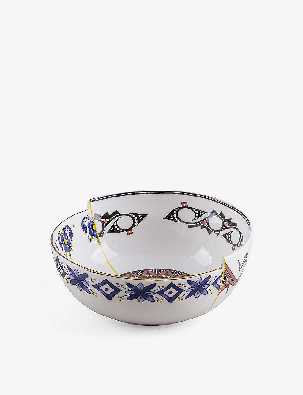 SELETTI Hybrid Tiwanaku Abstract-pattern Bone-china Porcelain Bowl 3 SELETTI Hybrid Tiwanaku Abstract-pattern Bone-china Porcelain Bowl