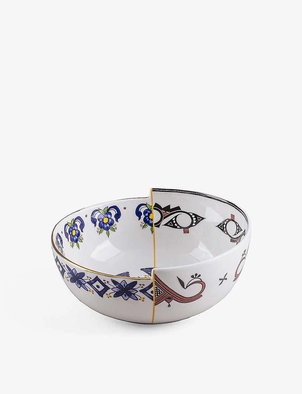 SELETTI Hybrid Tiwanaku Abstract-pattern Bone-china Porcelain Bowl 5 SELETTI Hybrid Tiwanaku Abstract-pattern Bone-china Porcelain Bowl - Imagen 3