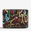 Seletti Wears Toiletpaper Snake-print Faux-leather Case 21cm X 15cm