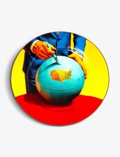 Seletti Wears TOILETPAPER Globe Porcelain Plate 27cm