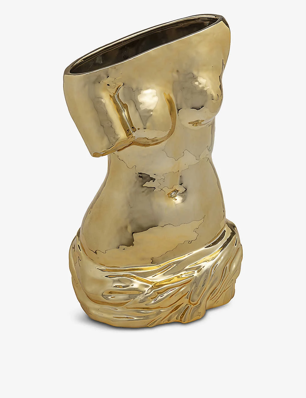 SELETTI Milo Metallic Ceramic Vase 37cm 3 SELETTI Milo Metallic Ceramic Vase 37cm