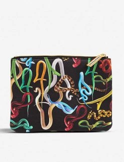 Seletti Wears Toiletpaper Snake-print Faux-leather Case 21cm X 15cm -SELETTI Cheap Deals unnamed file 41