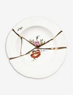 SELETTI Marcantonio Kintsugi Porcelain Soup Plate 22cm