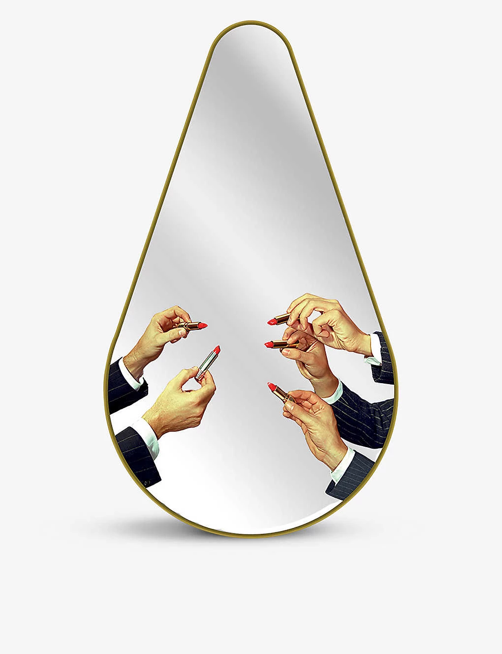 Seletti X TOILETPAPER Lipsticks Glass Mirror 80.5 X 45cm 3 Seletti X TOILETPAPER Lipsticks Glass Mirror 80.5 X 45cm