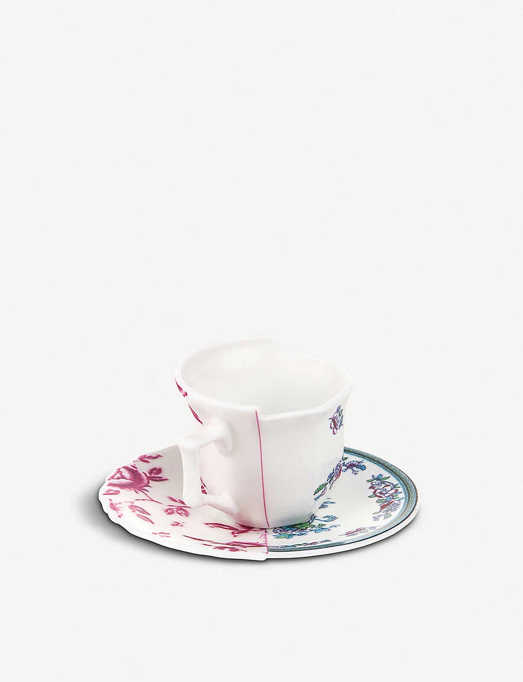 SELETTI Leonia Hybrid Porcelain Coffee Cup And Saucer 4 SELETTI Leonia Hybrid Porcelain Coffee Cup And Saucer - Imagen 2