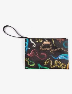 Toiletpaper Loves Seletti Snakes Pouch Bag For Womens