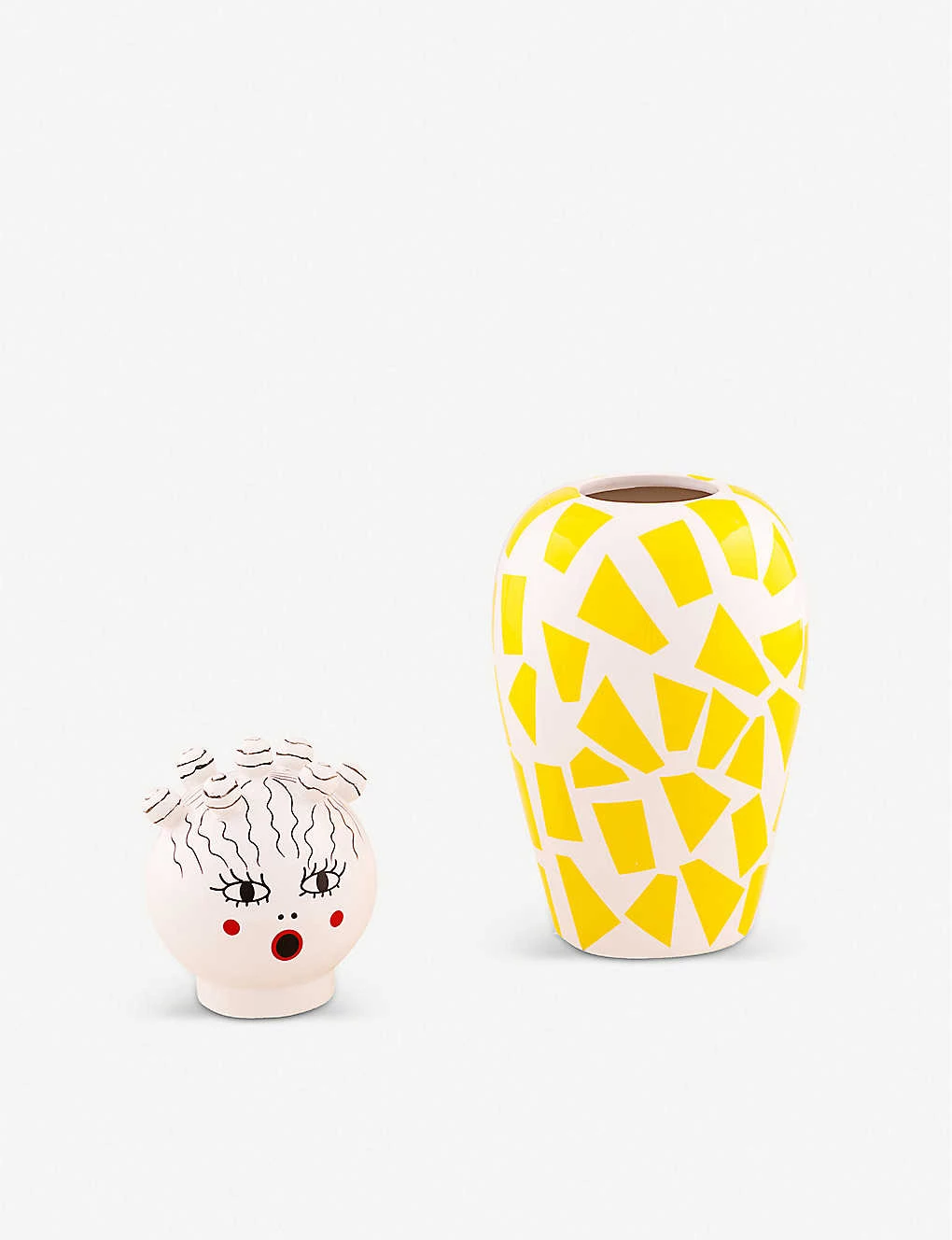 SELETTI Le Canopie Rosio Porcelain And Dolomite Vase 3 SELETTI Le Canopie Rosio Porcelain And Dolomite Vase