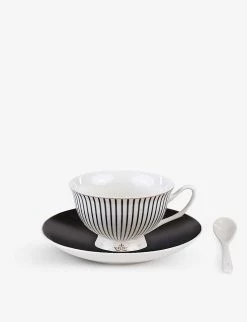 SELETTI Lady Tarin Cerere Striped Teacup Set