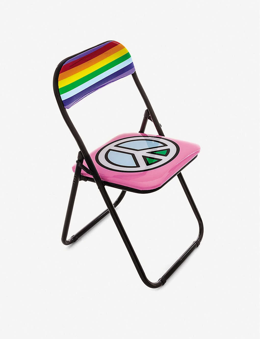 SELETTI Peace Metal And PVC Folding Chair 46cm None 4 SELETTI Peace Metal And PVC Folding Chair 46cm None - Imagen 2